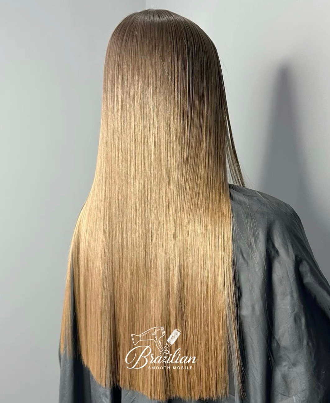 Brazilian hair straightening result